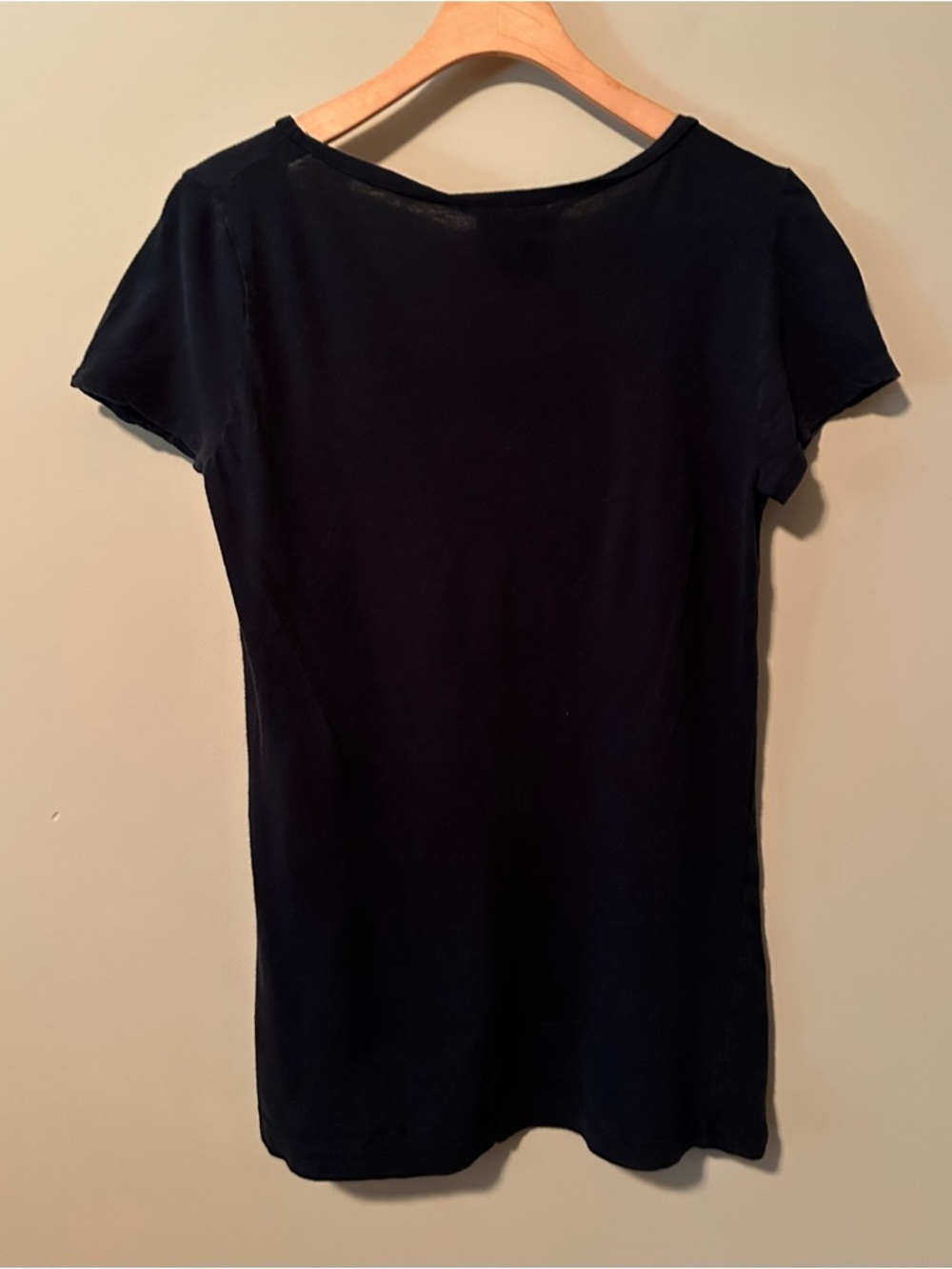 Anthropologie Black Graphic Tee with Teal Wings and Pink Splatter - Picture 3 of 4